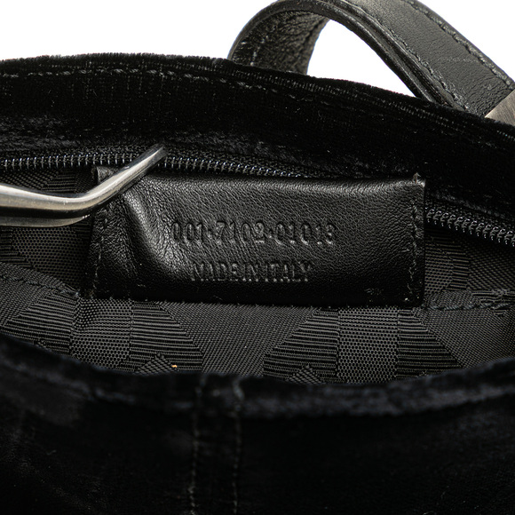 Pre-Loved Saint Laurent Velvet Shoulder Bag - Picture 5 of 10